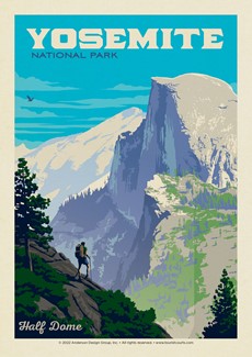 Yosemite NP Half Dome Vista Postcard