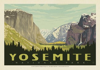 Yosemite NP Yosemite Valley Horizontal Postcard