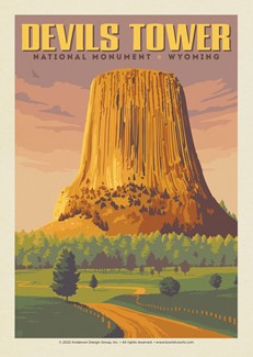 Devils Tower WY | Postcard