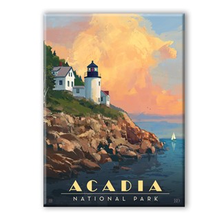 Acadia NP Lighthouse Magnet | American Made Magnet