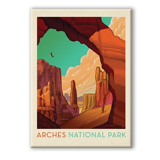 Arches NP Desert Cathedral Magnet | National Park themed magnets