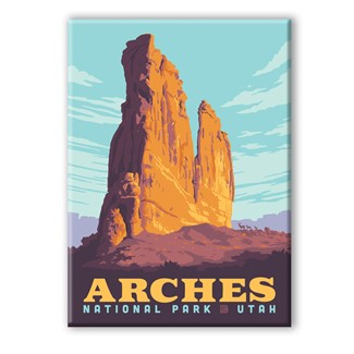 Arches NP The Organ Magnet | National Park themed magnets