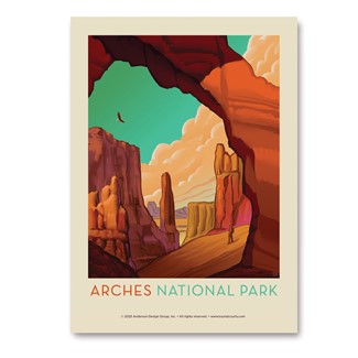 Arches NP Desert Cathedral Vert Sticker | Made in the USA
