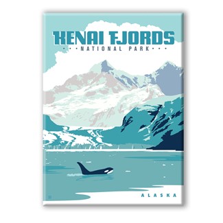 Kenai Fjords NP Magnet | Made in the USA