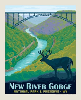 New River Gorge National Park & Preserve 8" x10" Print | American Made