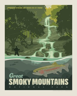 Great Smoky Mountains National Park Speckled Trout 8" x 10" Print | USA Made