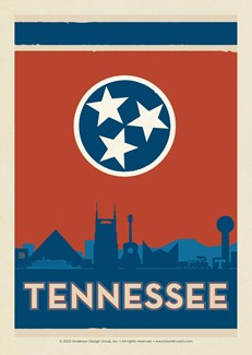 State Flag Cities of TN Postcard | Postcard