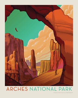 Arches NP Desert Cathedral 8" x 10" Print