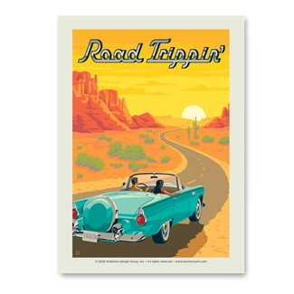 Road Trippin' Vertical Sticker  |  American Made