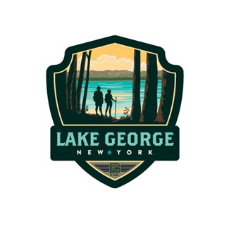 Lake George NY No Snow Emblem Sticker| Emblem Sticker