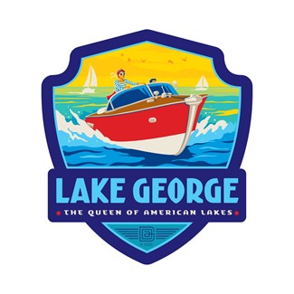 Lake George Boating Emblem Sticker| Emblem Sticker