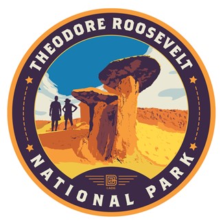 Theodore Roosevelt NP | Circle Sticker