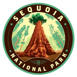 Sequoia NP At the Foot of Sherman Circle Sticker| American Made