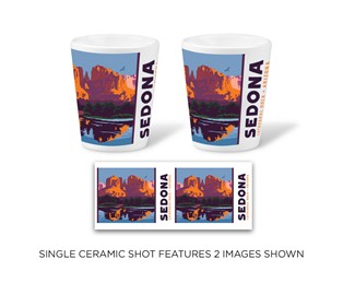 Sedona AZ Ceramic Shot| Tourist Courts