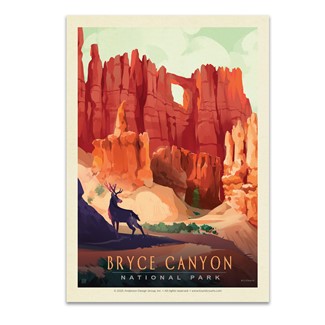 Bryce Canyon NP Mule Deer Postcard| USA Made