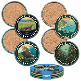 Channel Islands NP 4pk Circle Coasters| USA Made