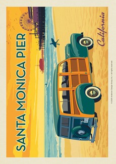 Santa Monica Pier Woodie | Postcards