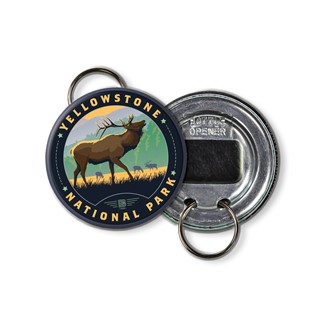 Yellowstone NP Elk Circle Bottle Opener | American Made