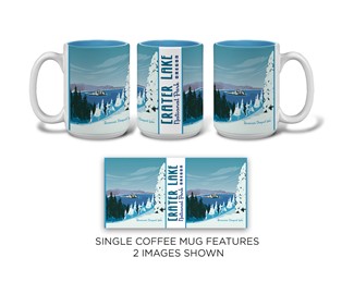 Crater Lake NP Deepest Lake Light Blue Mug| American Made