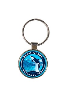 Kenai Fjords NP Leaping Orca Circle Dome KR| American Made