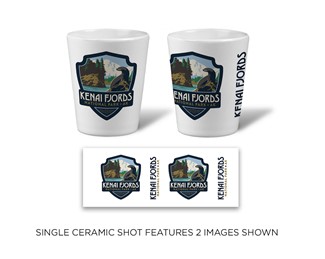 Kenai Fjords NP Emblem Ceramic Shot
