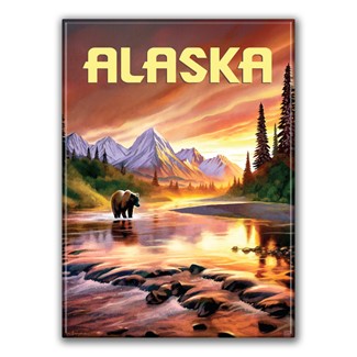 Alaska Evening Glow Magnet | American Made