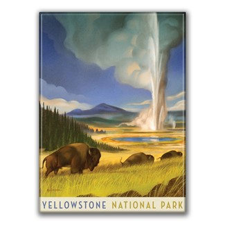 Yellowstone NP Wonderland Magnet | American Made