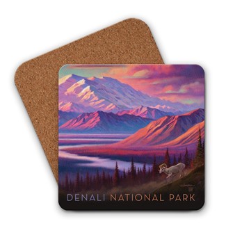 Denali NP Alpenglow Coaster | American made coaster