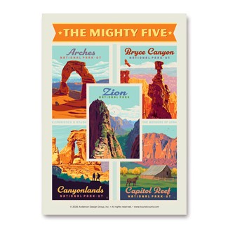Mighty Five UT Vertical Sticker | Made in the USA