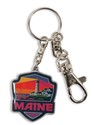 ME Portland Light Emblem Pewter Key Ring