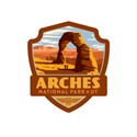 Arches NP Delicate Arch Emblem Sticker