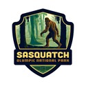 Olympic's Sasquatch Emblem Sticker