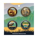 Yellowstone NP Button PK of 4