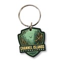 Channel Islands NP Sea Lion Emblem Wood Key Ring