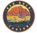 Red Rock Canyon Mt. Wilson Circle Magnet