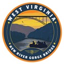 New River Gorge NP Circle Sticker