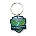 New River Gorge NP & Preserve Landscape Wood Key Ring