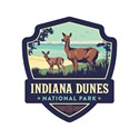 Indiana Dunes Emblem Vinyl Magnet