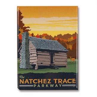 Natchez Trace Parkway Cabin Magnet