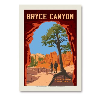 Bryce Canyon Peekaboo Trail Vert Sticker