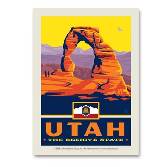 UT State Pride Vert Sticker