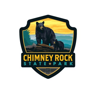 Chimney Rock State Park Emblem Sticker