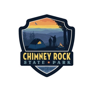 Chimney Rock State Park Emblem Sticker