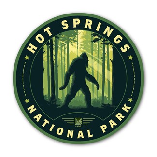 Hot Springs NP Bigfoot Circle Magnet