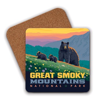 Great Smoky Mountains NP Romping Cubs Coaster