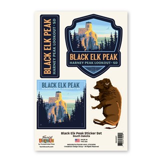 Black Elk Peak Sticker Set