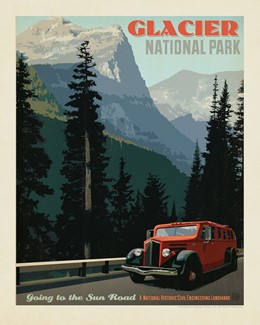 Glacier NP Going to the Sun Road 8" x 10" Print