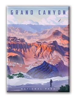 Grand Canyon NP: Winter Wonderland Magnet