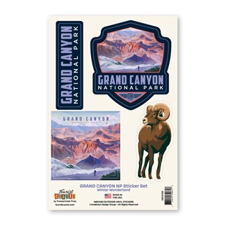 Grand Canyon National Park Winter Wonderland Sticker Set