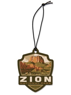 Zion NP The Promised Land Emblem Wood Ornament